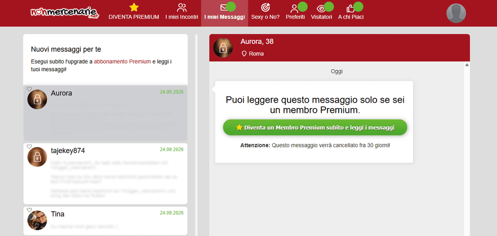 Se vuoi rispondere a questi messaggi, non hai altra scelta che pagare.
